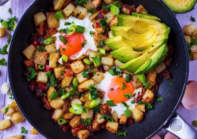 Low FODMAP Skillet Weekend Hash