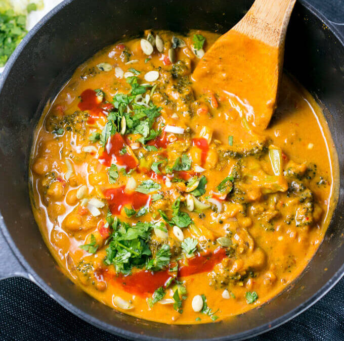 Low FODMAP Pumpkin and Lentil Curry