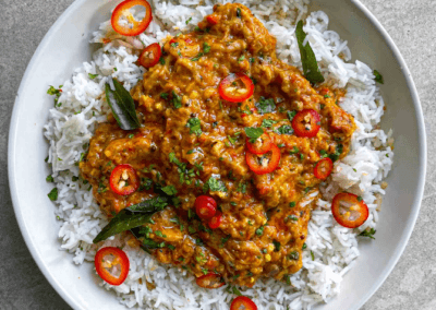 Aubergine and Tomato Curry