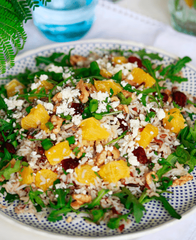 A picture showing Low FODMAP Wild Rice Salad with Citrus