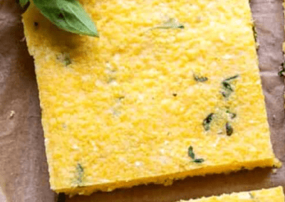 Low FODMAP polenta biscuits