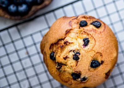 Low FODMAP Blueberry Muffins