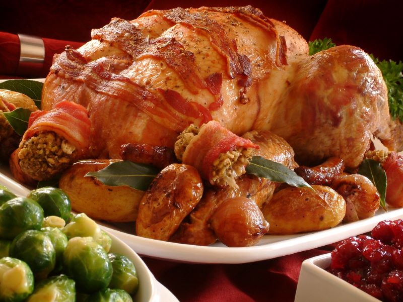 Plate showing a Low FODMAP Christmas Roast